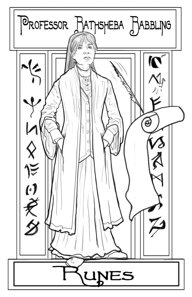 Bathsheda Babbling harry potter portrait character illustration