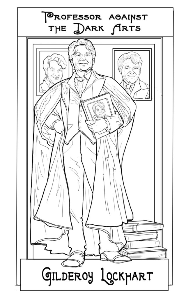 Gilderoy harry potter portrait character illustration