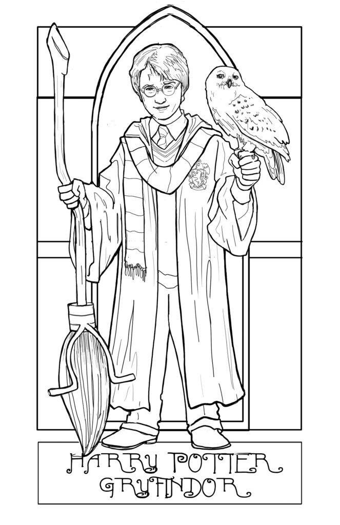 harry potter portrait character illustration