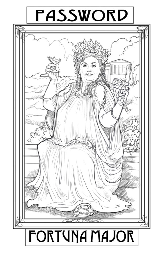 Password_Fortuna Major harry potter portrait character illustration
