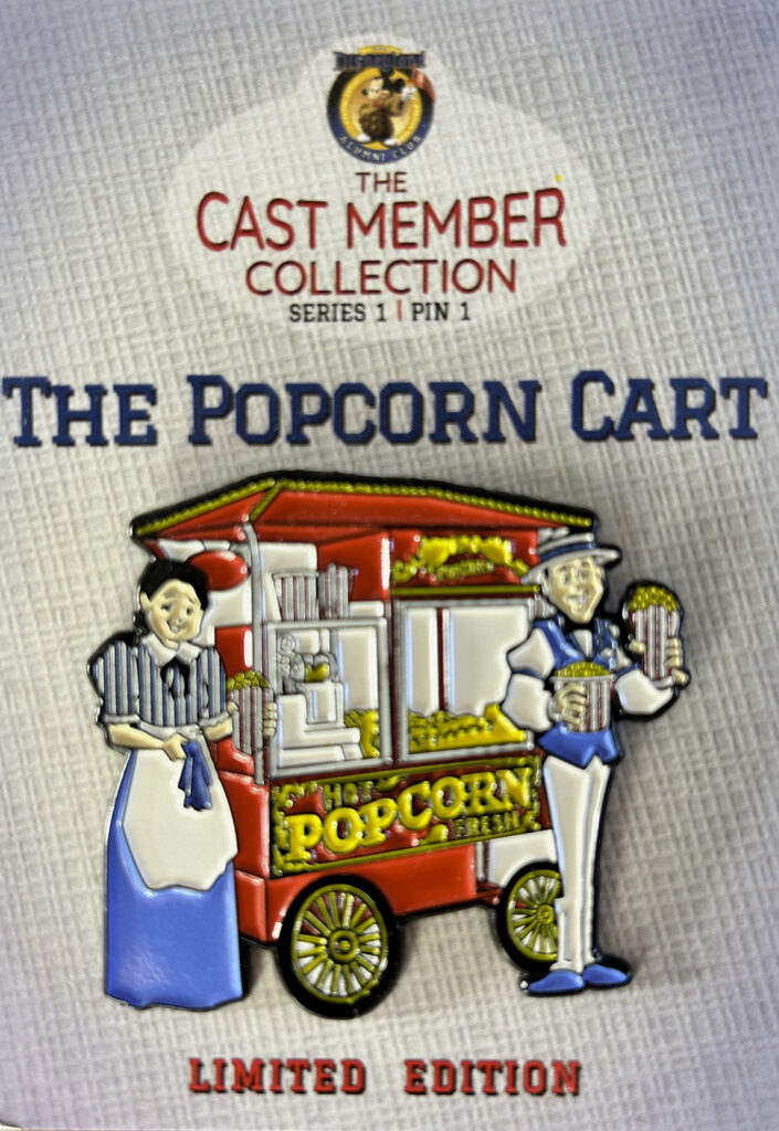 Popcorn Cart Alumni Pin fan art Disney Disneyland
