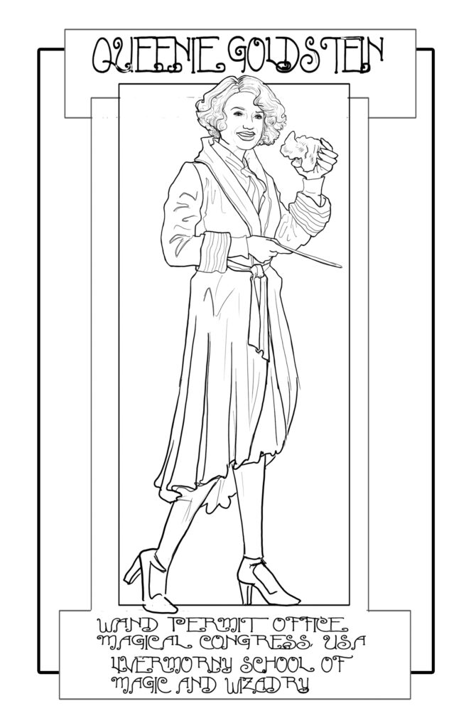 QUEENIE harry potter portrait character illustration