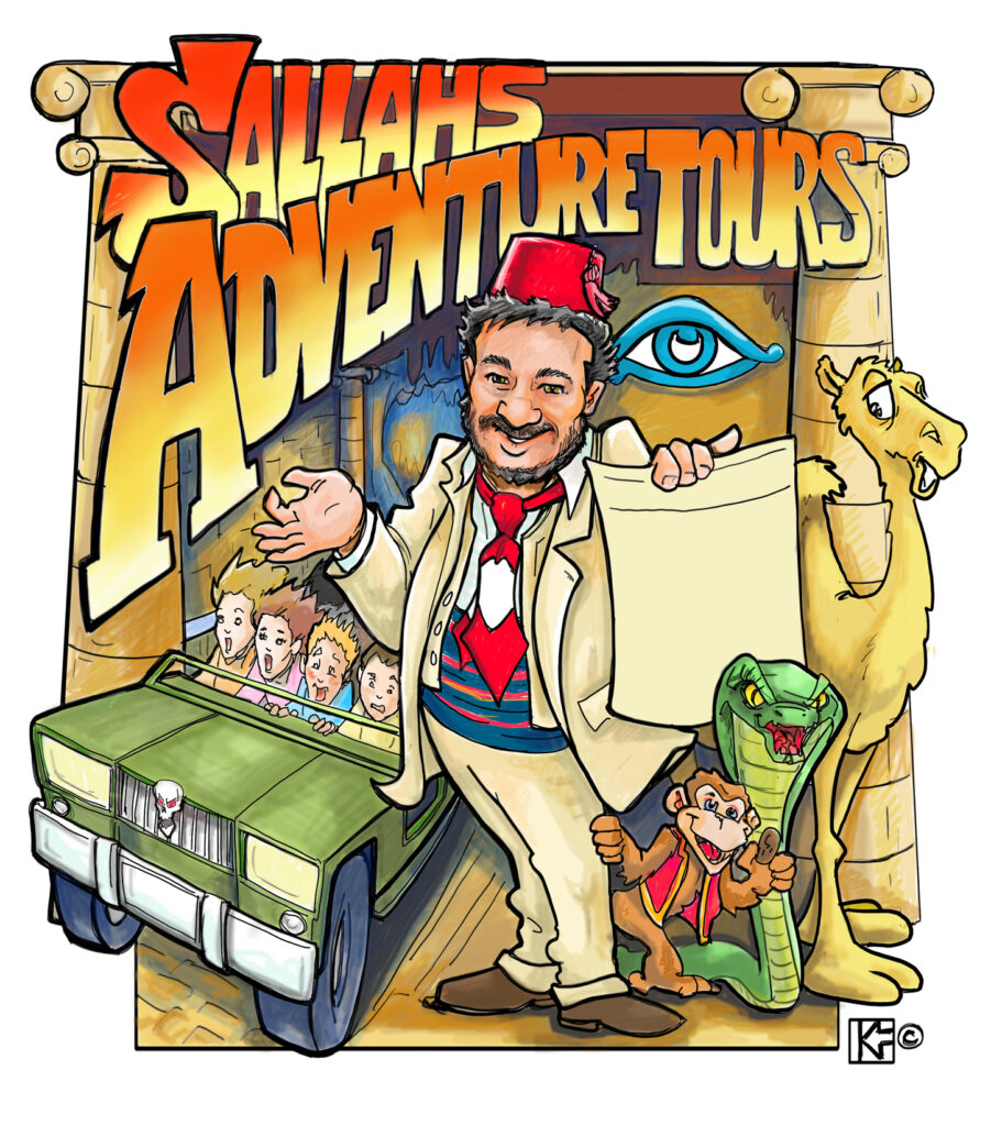 Sallah Tours Indiana Jones Ride fan art Disney Disneyland