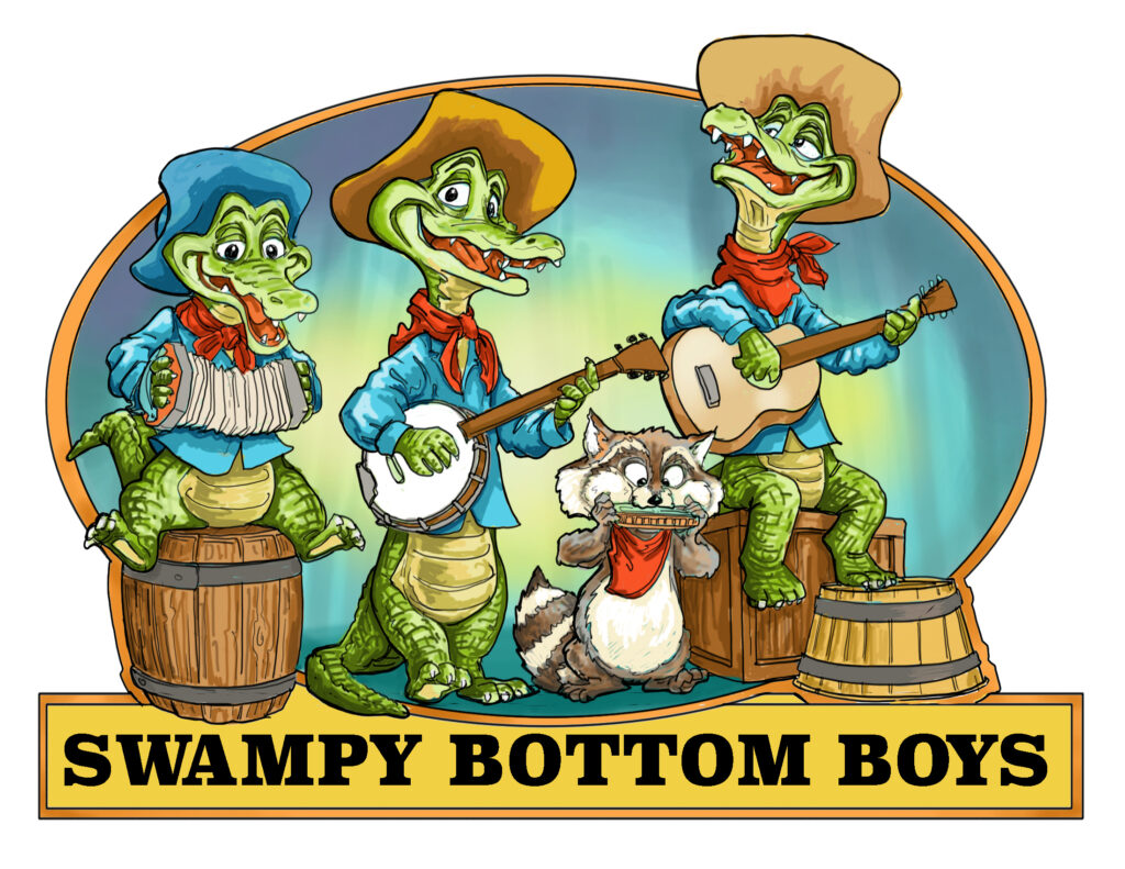 Swampy Bottom Boys Country Bear Jamboree fan art Disney Disneyland