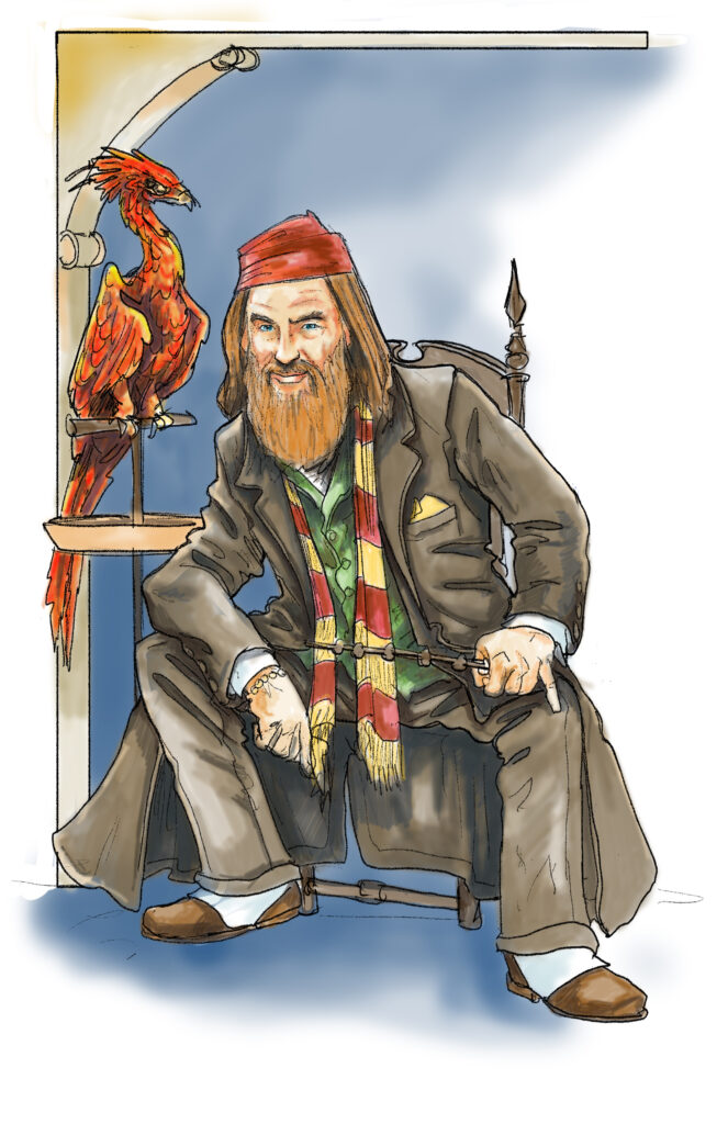 dumbledore harry potter portrait character illustration
