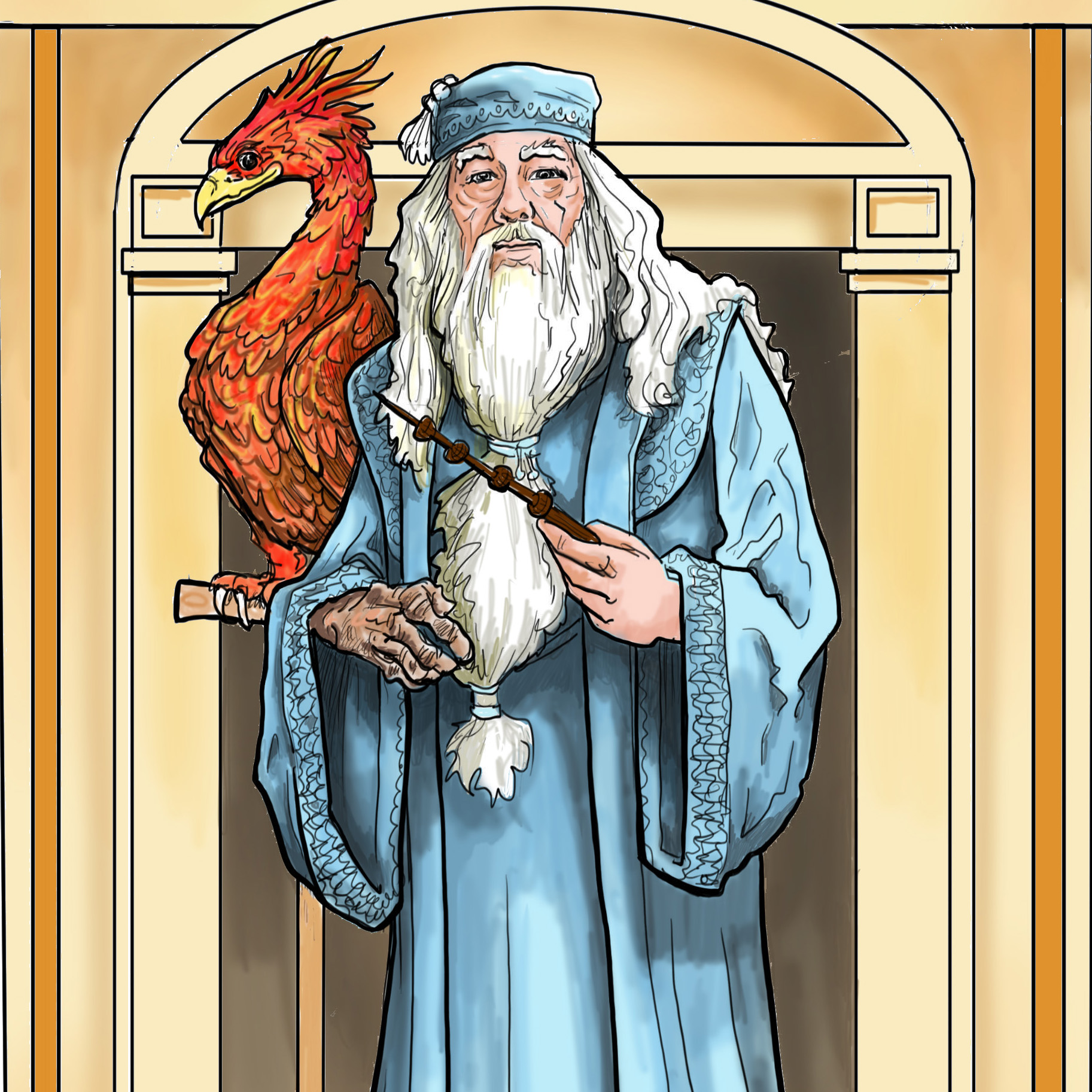 Albus Dumbledore Illustration Harry Potter
