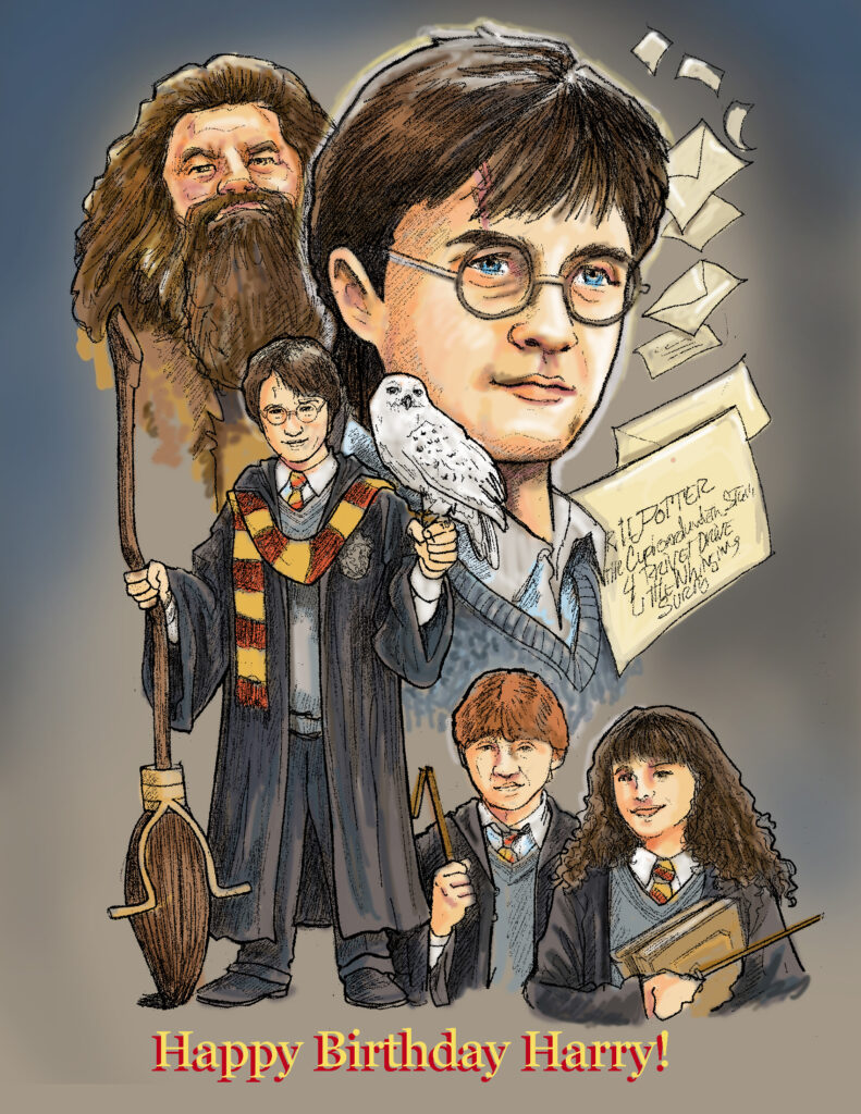 harry potter portrait character illustration