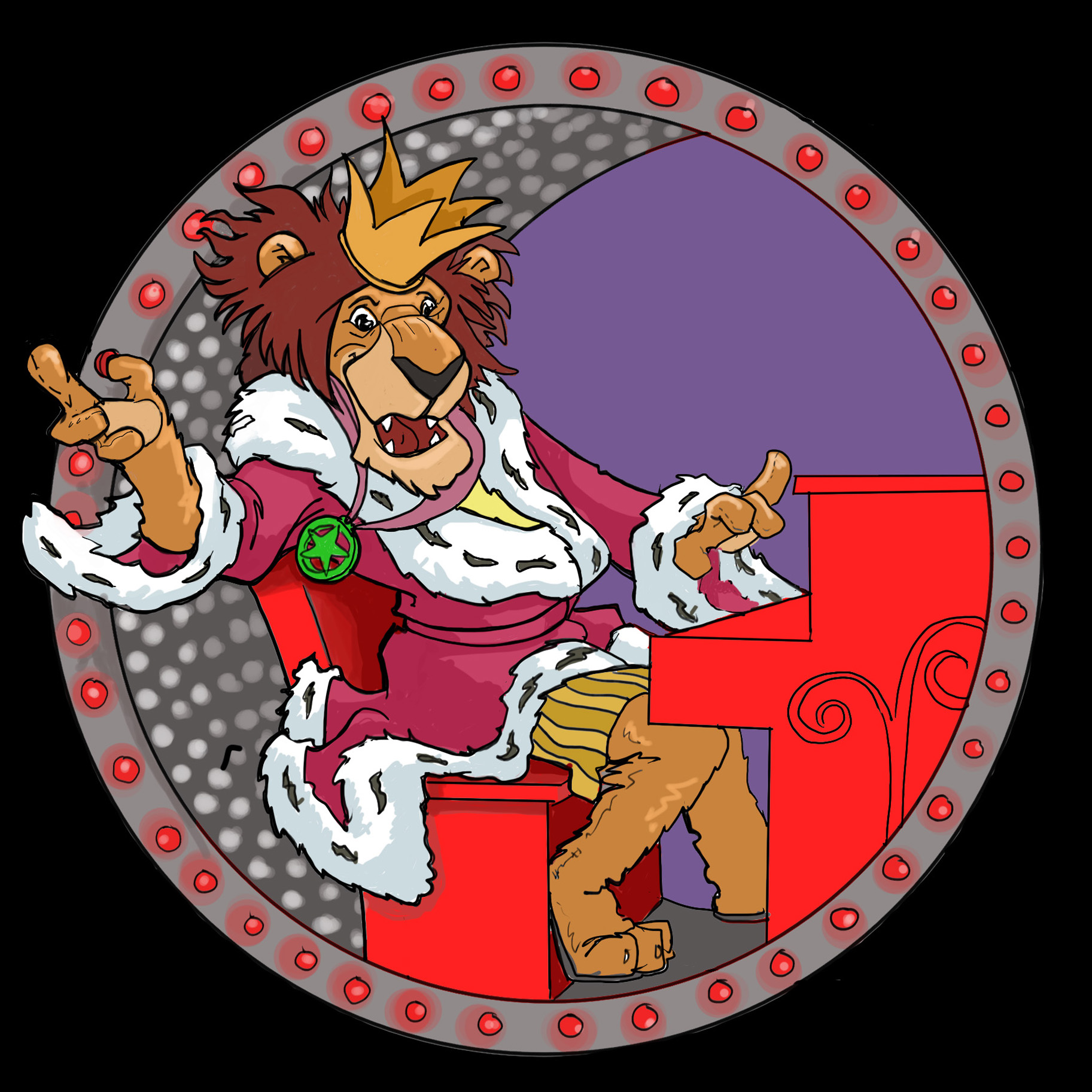 king lion illustration disney